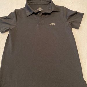 Aftco boys polo shirt, small, gray color VGUC